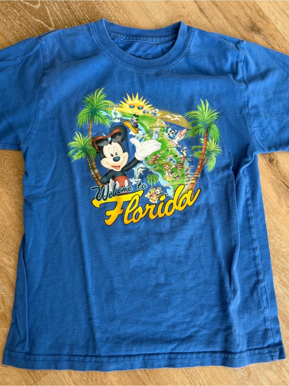 Disney Blue "Welcome to Florida" Kids T‑Shirt